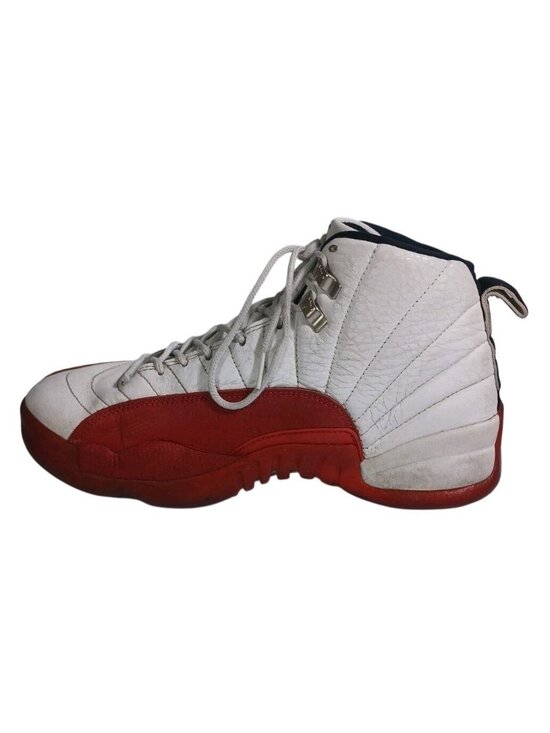 Men\'s Size 8.5  Air Jordan 12 Retro Cherry Red White Leather Basketball Sneakers main image 12